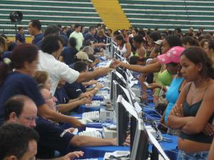 Ausgabe der Bolsa Familia