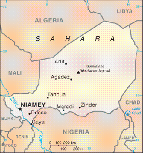 Karte Niger