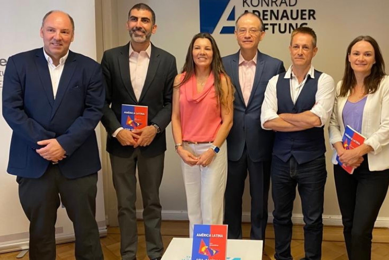 Olaf Jacob, Jorge Sahd, Karina Fernández-Stark, José Luis Parra, Marcel Oppliger y Penny Bamber