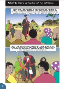 Activity 1-Comic illustrations in the Civic Awareness Materials for Community Facilitators in Malawi