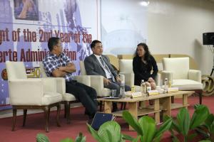 Resource Speakers from L-R: Prof. Simeon Ilago, Dr. Enrico Basilio, and Dr. Jocelyn Cuaresma