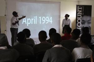 The learners from Kwabhekilanga Secondary School were invited to travel through time as they were taught about critical points of South Africa's political evolution.