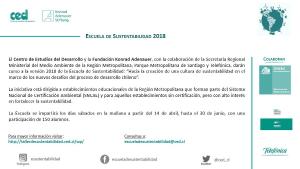 IVITACIÓN Escuela de Sustentabilidad