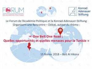 One Belt One Road, quelles opportunités et quelles menaces pour la Tunisie ?