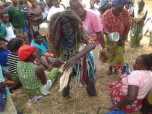 Traditional dance at Sani II Village-Zomba community awareness outreach