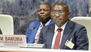 S.E. Dr. Mahamudu Bawumia, Vizepräsident der Republik Ghana, hier bei einer Sitzung der Konferenz der Vereinten Nationen für Handel und Entwicklung, 13. September 2017. | © UNCTAD / Flickr / CC BY-SA 2.0