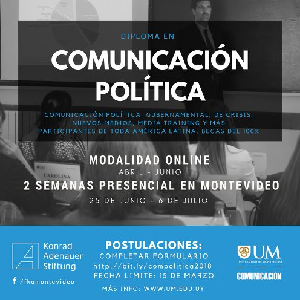 Está dirigido a profesionales de toda América Latina. Los candidatos seleccionados recibirán una beca del total del costo, financiada por KAS. Hoy abre el período de inscripciones