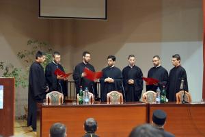 Die feierliche Eröffnung der Konferenz mit dem Chor der Orthodoxen Theologischen Fakultät Belgrad
