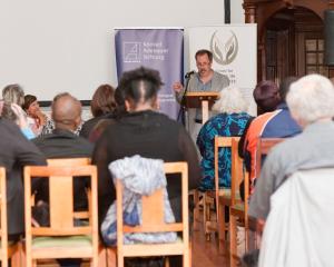 Professor Andries du Toit and Audience