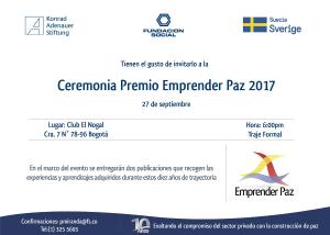 Premiación Emprender Paz