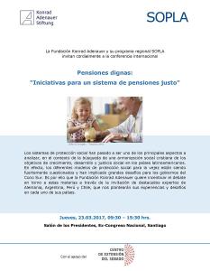 Einladung Internationale Konferenz Rentensystem in Chile