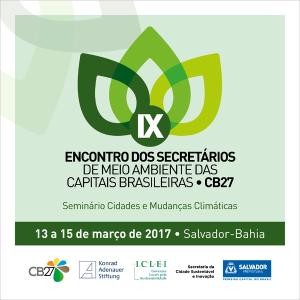 Banner do IX Encontro dos Secretários de Meio Ambiente do CB27