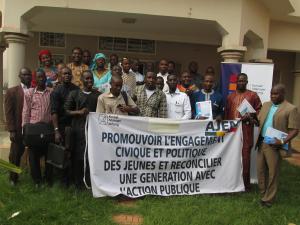 Participants de l'atelier organisé pour les jeunes élus membre de l'AJEM