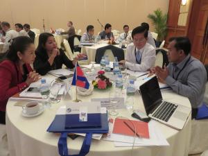 Cambodian delegation in deliberation of national action plan details