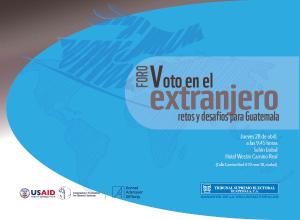 Foro Voto en el extranjero