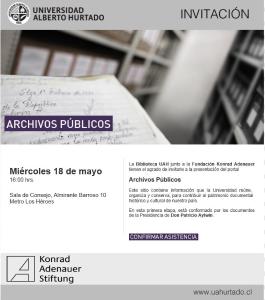 Einladung Präsentation digitales Archiv Patricio Aylwin
