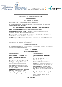 Program - Young Researchers Conference 2016