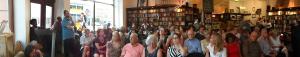 Audience listening to Professor Roger Southall & Professor Xolela Mangcu