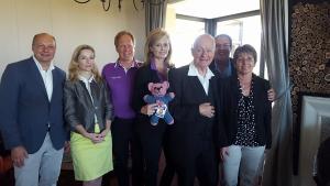 Pieter-Dirk Uys with organizers and funders of the Ubuntu breakfast 10.12.2015