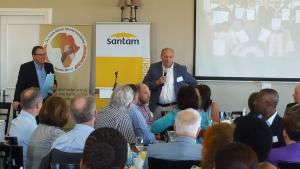 Dr Holger Dix, KAS welcomes participants at the Ubuntu Breakfast