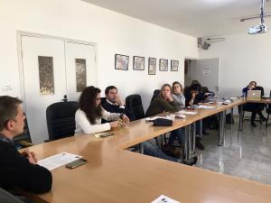 Participating journalists at the press conference