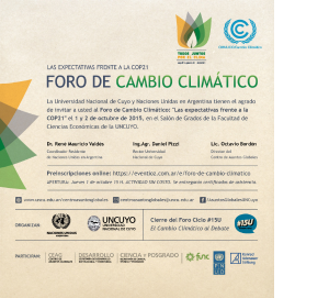 Foro de Cambio Climático.