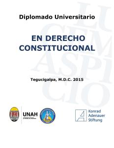 Diplomado Derecho Constitucional Honduras 2015