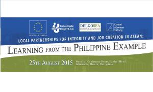 Local Partnerships For Integrity and Job Creation in ASEAN: Learning from the Philippine Example