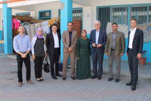 At the UNRWA school/shelter