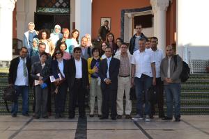 Paticipants de la conférence "Les islamistes au poiuvoir" à la Faculté des Lettres et Sciences Humaines de Rabat.
