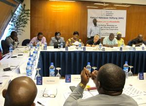 Arbeitstreffen zur strategischen Planung der Zusammenarbeit der Konrad-Adenauer-Stiftung mit ihren nigerianischen Partnern vom 20. bis 21. Noveber 2014 in Abuja, Nigeria.