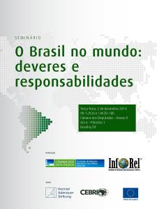 Seminário O Brasil no mundo: Deveres e Responsabilidades