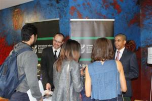 Students at the Department for International Realtions and Cooperations' Stand at UCT.