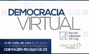 Democracia virtual – Edição Recife - logo com data