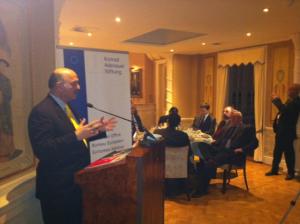 Senator Mushahid Hussain's speech at the expert dinner roundtable.