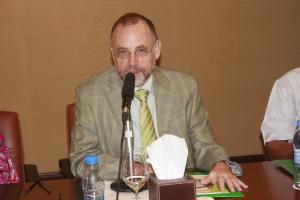 Prof. Christian Roschmann during the conference in Djibouti