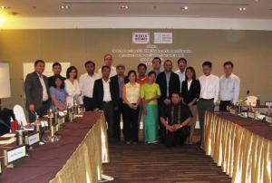 Participants and Organizers of the Media Defence Capacity-Building Training workshop in Bangkok (Nov 2013)