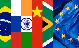 Flaggen der EU und der BRICS-Staaten | Fotos: Flickr