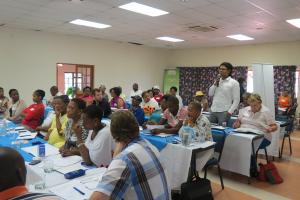 Teilnehmer der Impumelelo Master Class on Municipal and Social Innovation am 6. März 2013.