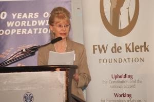 Dr. Anthea Jeffery auf der KAS/FWdK-Konferenz "Uniting behind the Constitution" (Kapstadt, 02.02.2013)