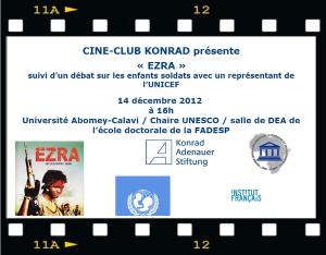 Einladung des Ciné Club Konrads mit Logos der Partner und dem Cover des Films