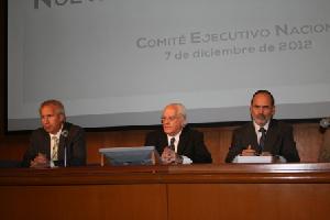 Inauguración con Hans Blomeier (KAS), Jorge Ocejo (ODCA) y Gustavo Madero (PAN)