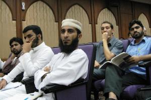 Participants from International Islamic University Malaysia listening to the talk "The Social Market Economy of Germany: Lessons for Developing Islamic Economy and for Malaysia at IIUM on 13 April 2012