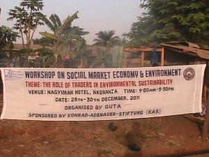 Banner at Nkoranza Workshop