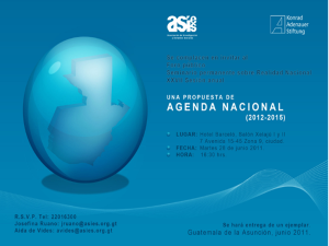 ASIES - Invitacion presentación Agenda Nacional 2012-2015