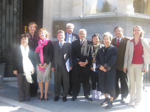 Foto v.l.n.r.: Prof. Vu Thi Vinh, Miriam Fischer (KAS MNED), Shada Islam (EPC), Dr. Hamidullah Noor Ebad, Khan Ahmed Goraya, Khalid Bin Jaafar, Cher Suet Yi Lai (EPC), Yosavadee Boonyakiat, Assoc. Prof. Woothisarn Tanchai