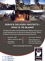 Service Delivery Protests-Who is to Blame?