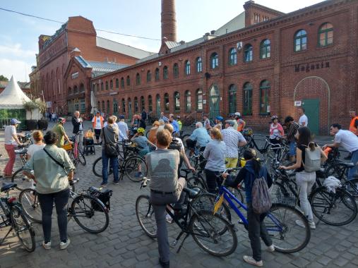 Fahrradtour vor der Kulturbrauerei