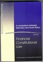 _Financial Constitutional Law_ A comparison between Germany and South Africa_