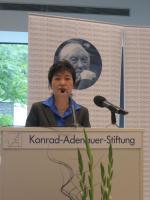 Vortrag von Frau Park, Geun-hye auf Einladung der Konrad-Adenauer-Stiftung